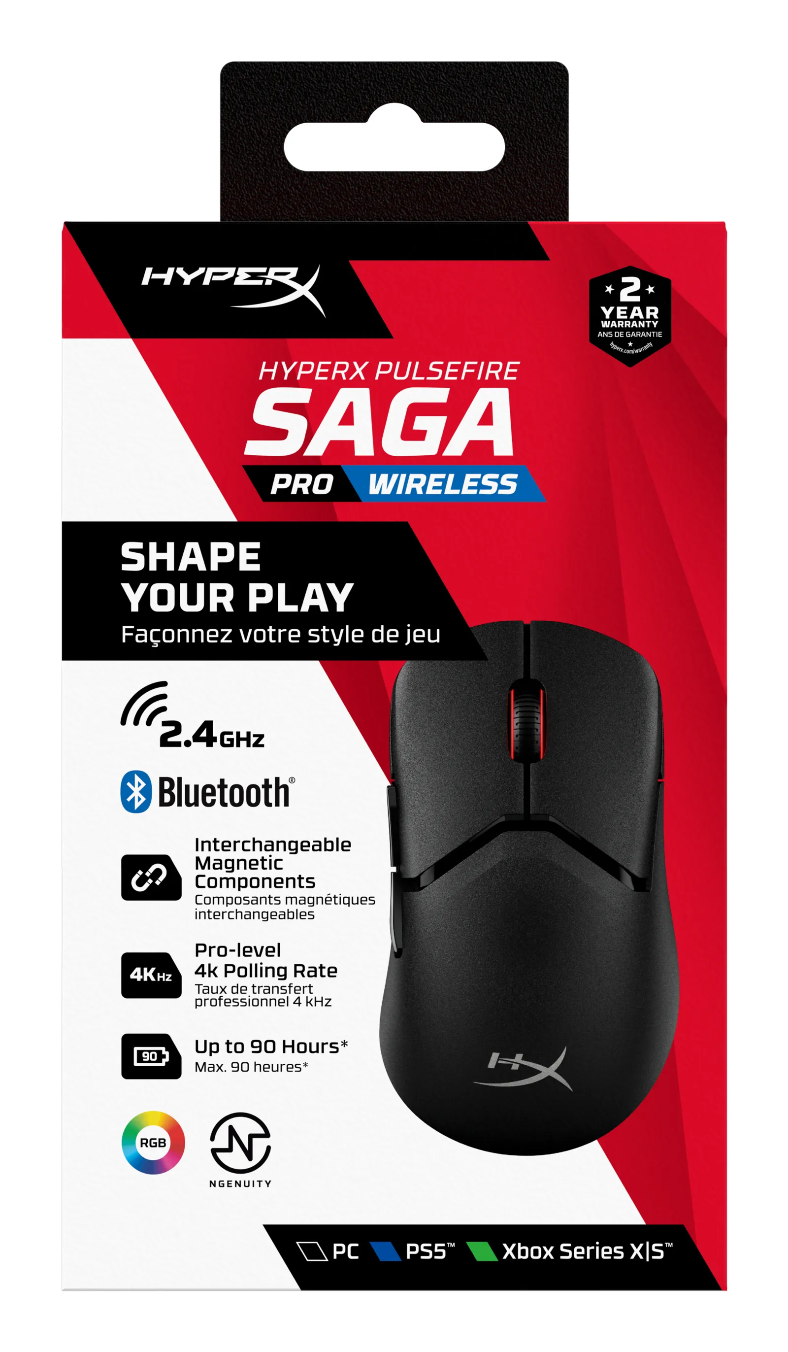 HyperX Pulsefire Saga Pro Wireless Gaming mouse