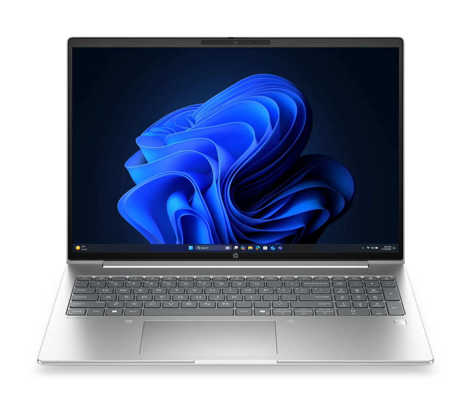HP ProBook 4 G2a 16 inch Notebook AI PC, front view