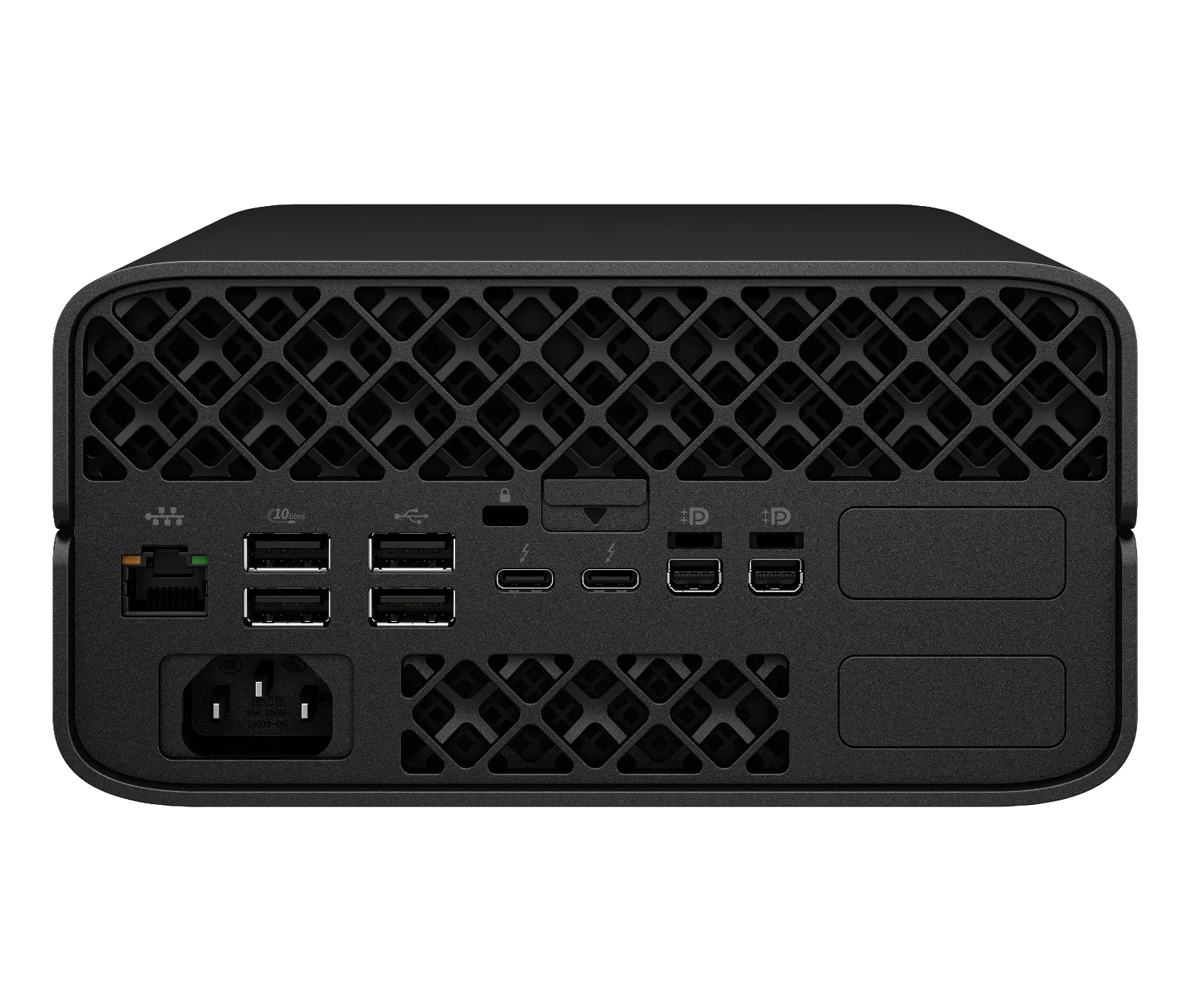 HP Z2 Mini G1a Workstation Desktop PC, rear view