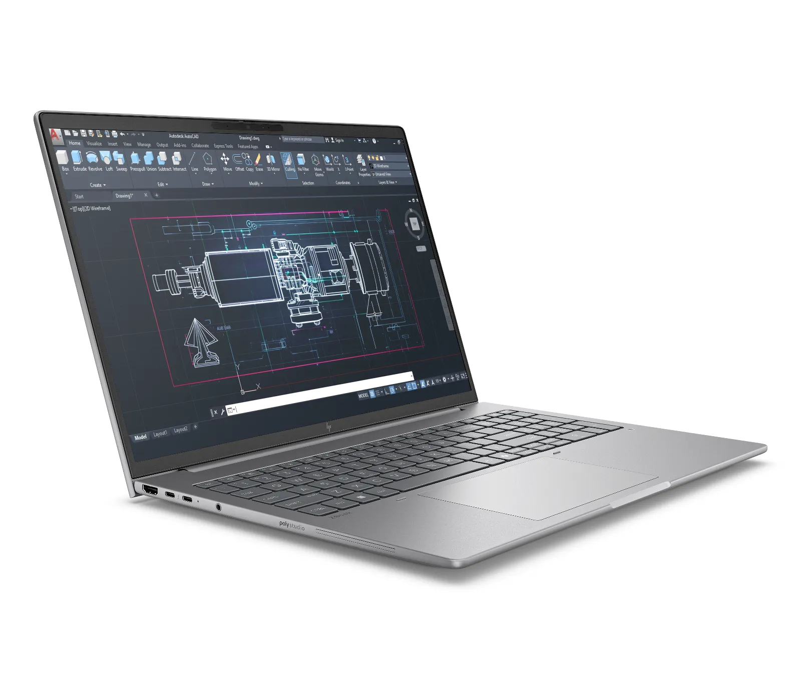 HP ZBook 8 G1i 16 inch Mobile Workstation PC, right side view