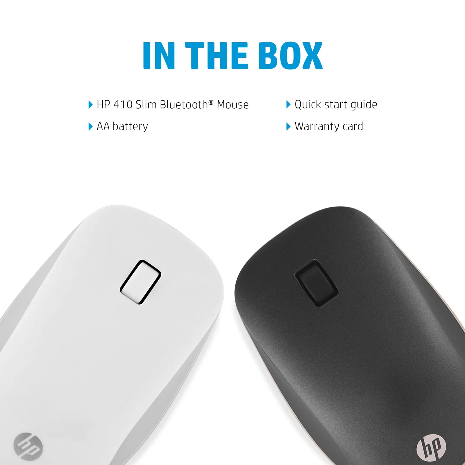 HP 410 Slim White Bluetooth mouse