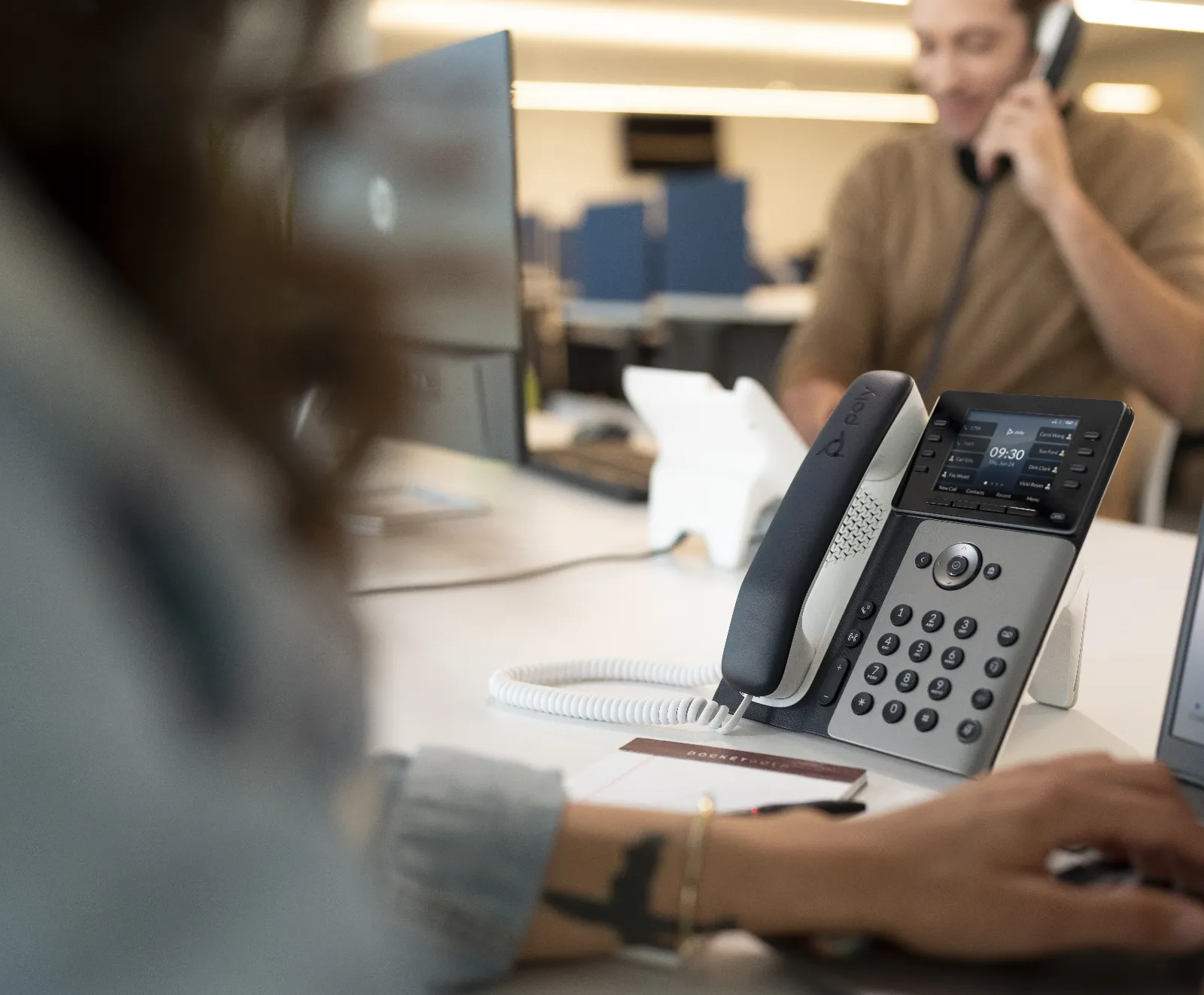 HP Poly Edge E350 and PoE-enabled IP phone