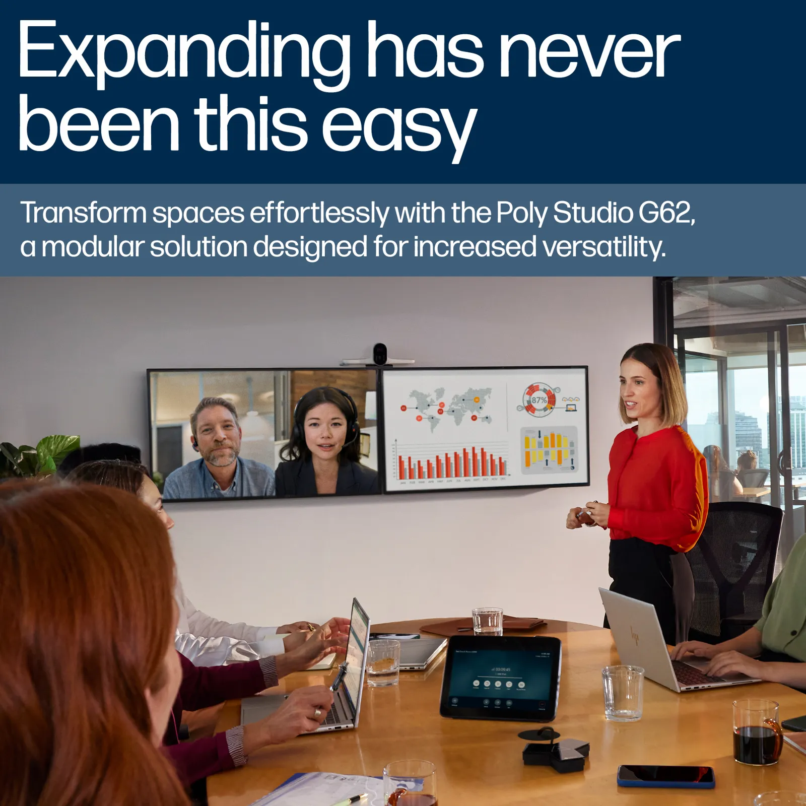 HP Poly Studio G62 video conferencing system
