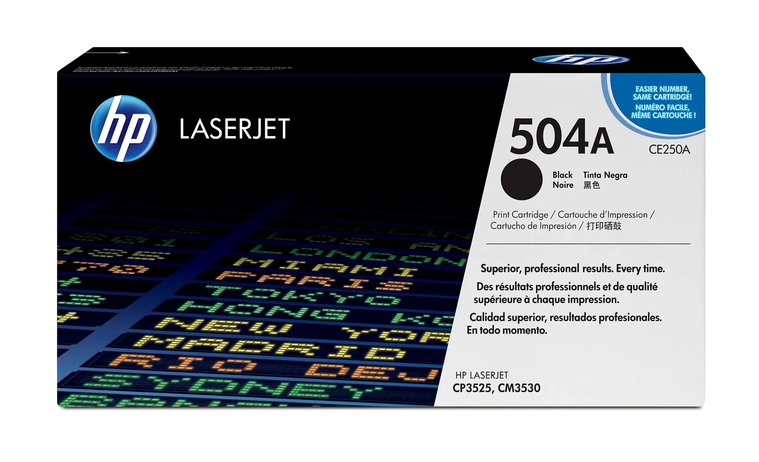 HP 504A Black Original LaserJet toner cartridge