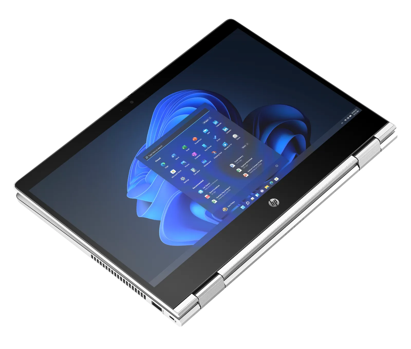 HP Pro x360 435 13.3 inch G10 Notebook PC, top view