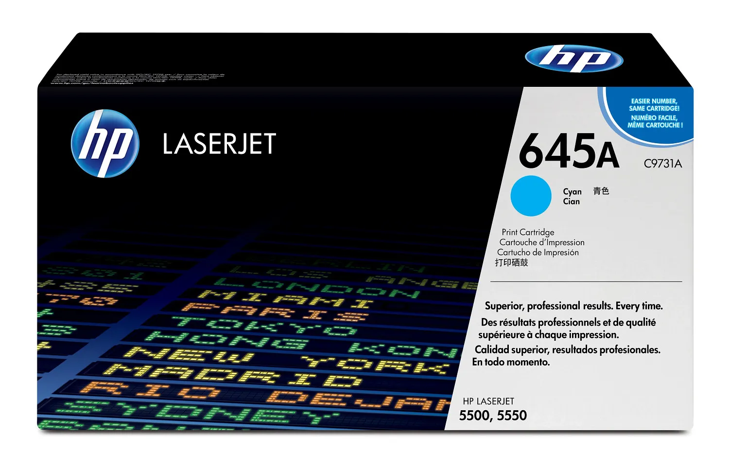 HP 645A Cyan Original LaserJet toner cartridge