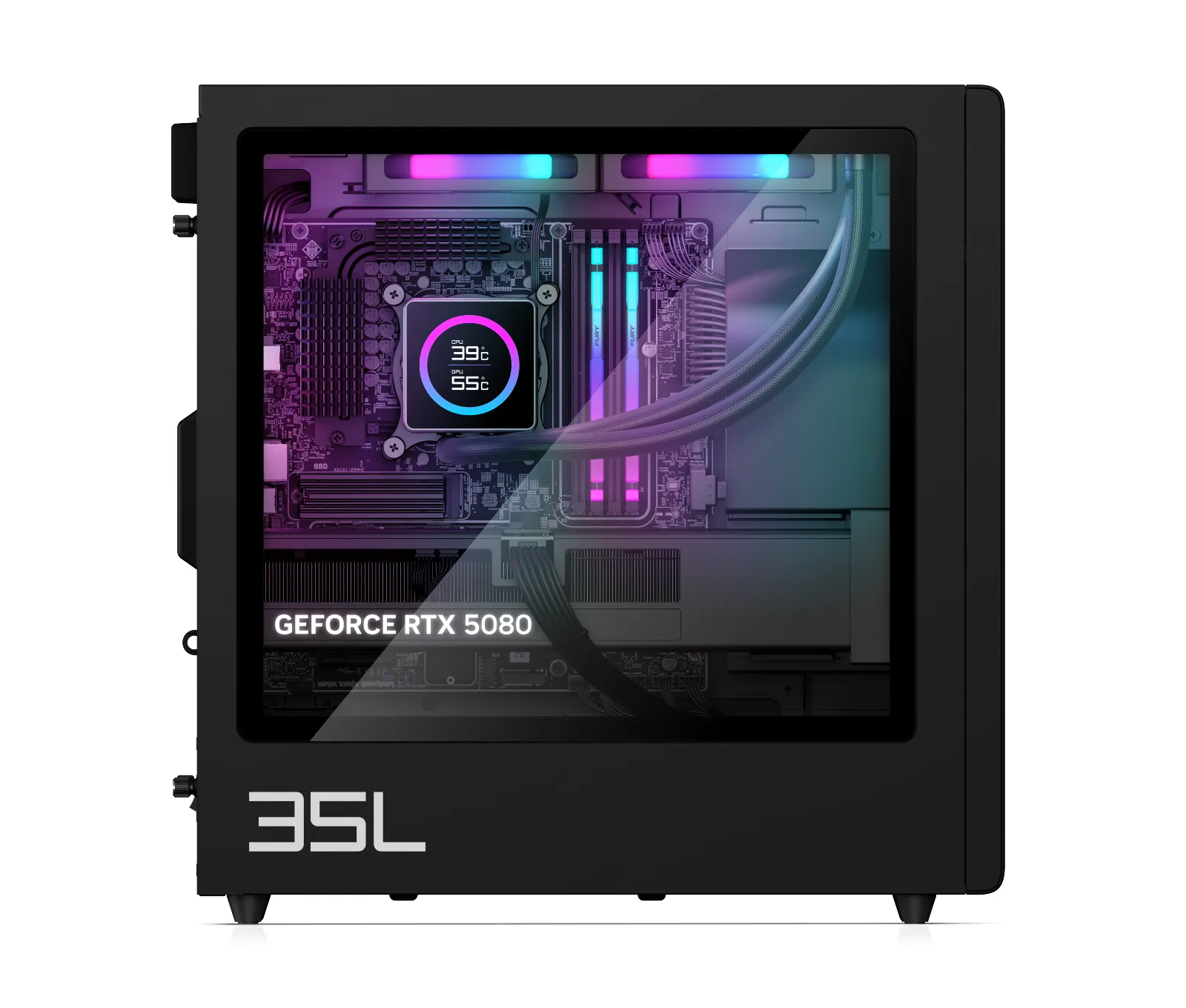 OMEN 35L Gaming Desktop GT16-1022a PC, right side view