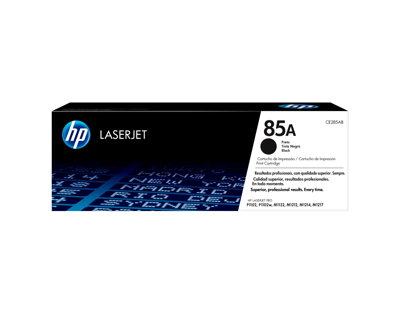 HP 85A Black Original LaserJet Toner Cartridge, front view