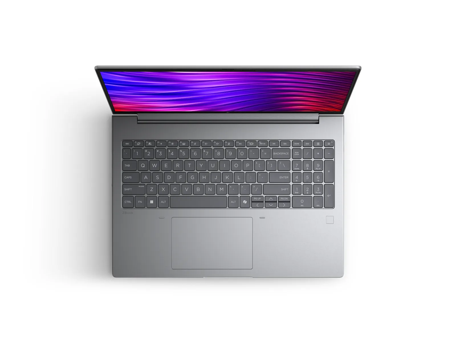 HP ZBook X G2i 16 inch Mobile Workstation PC, top view