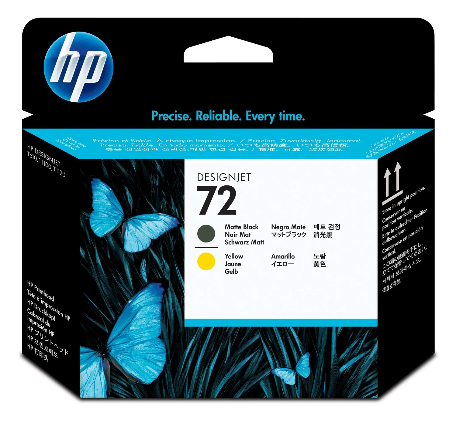 HP 72 Matte Black & Yellow Printhead print head