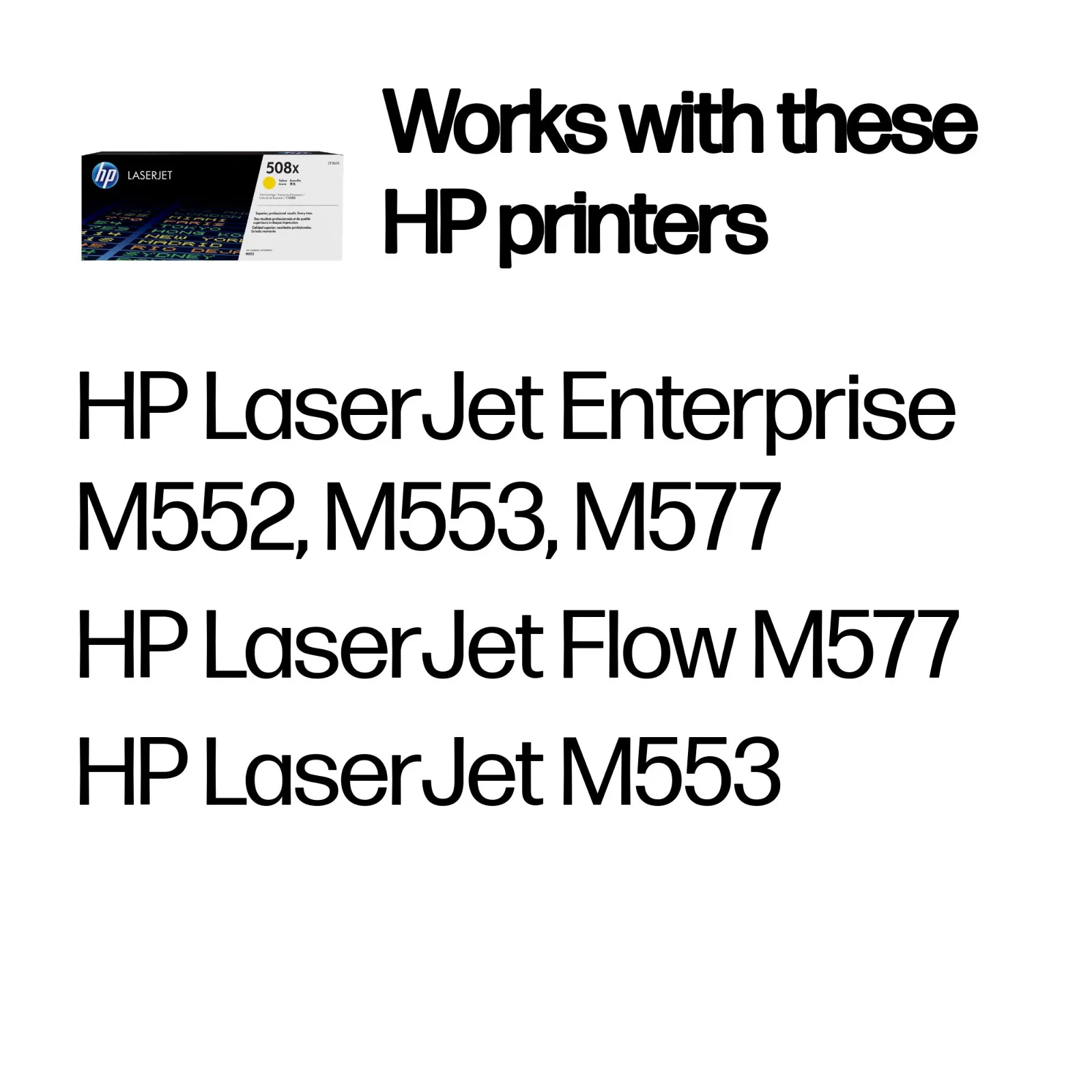 HP 508X High Yield Yellow Original LaserJet toner cartridge