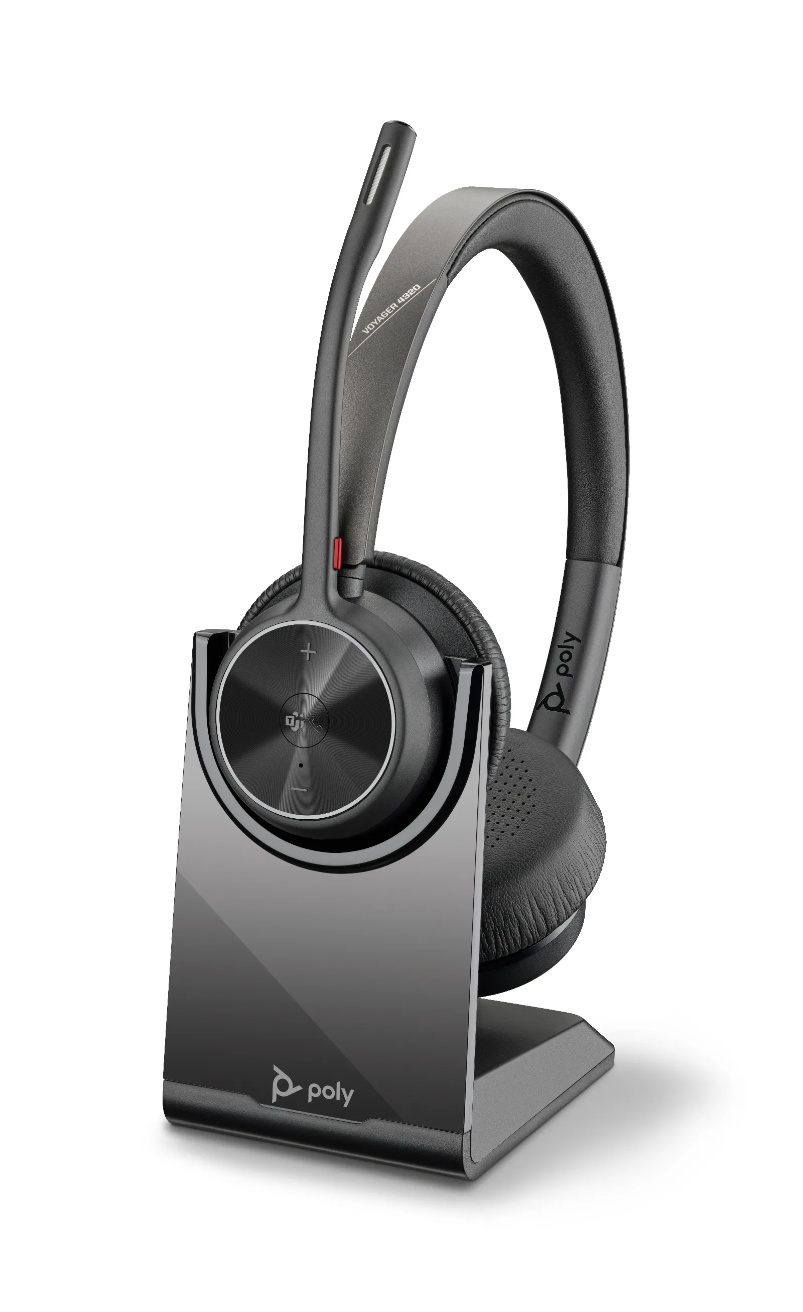 HP Poly Voyager 4320-M Microsoft Teams Certified Headset +BT700 dongle +Charging Stand
