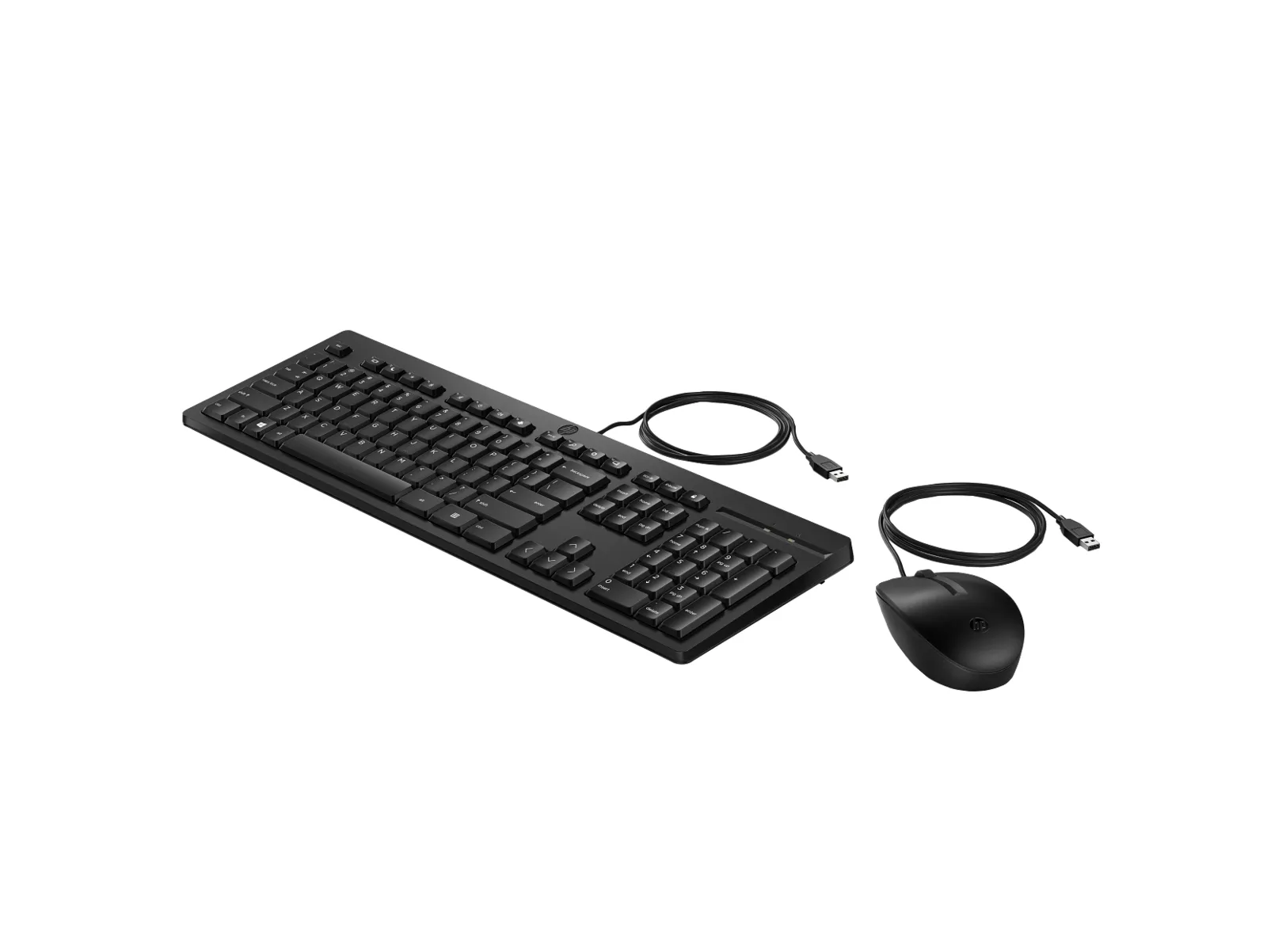 HP 225 Wired Mouse and Keyboard Combo, left side view