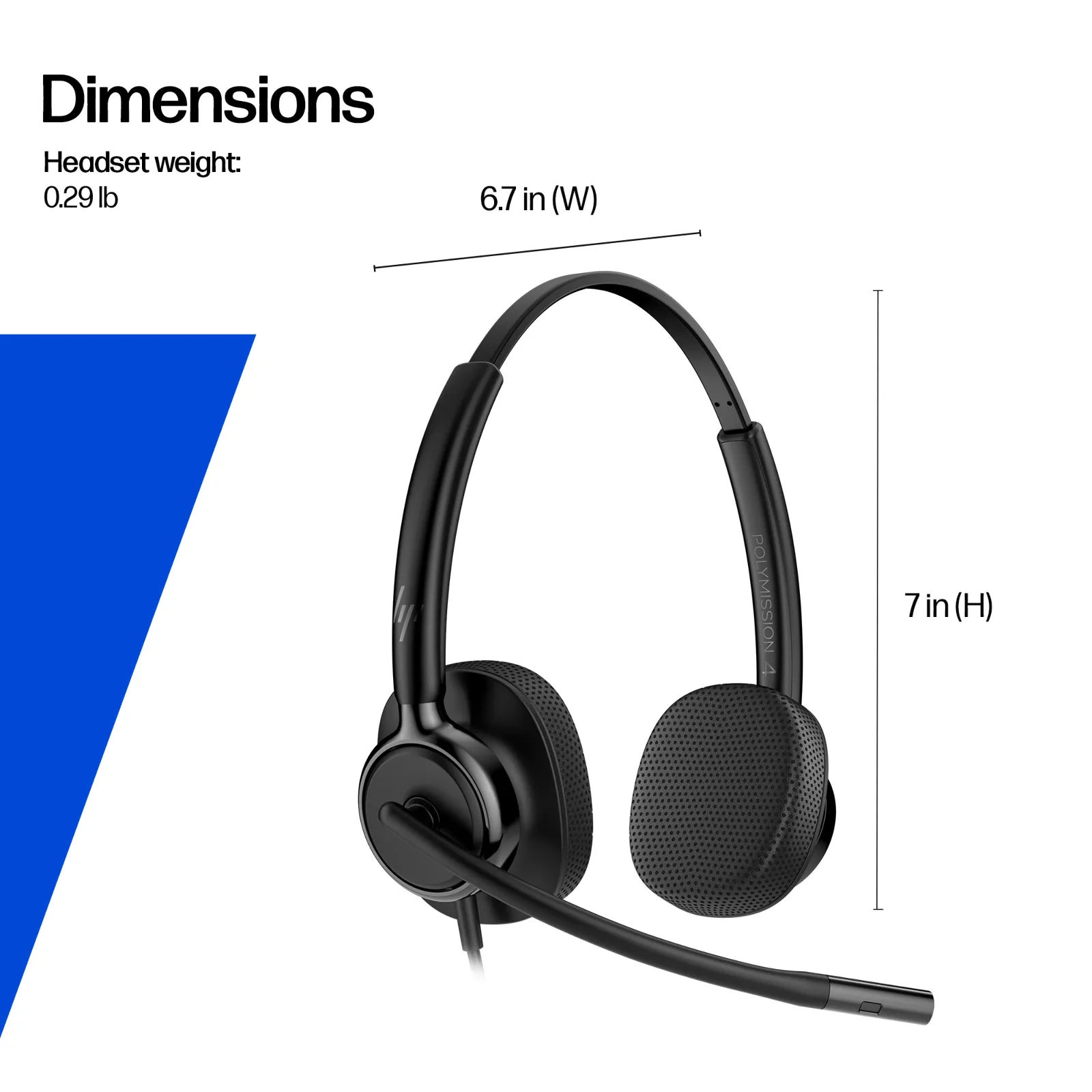 HP Poly Mission 425 Stereo USB Wired Headset