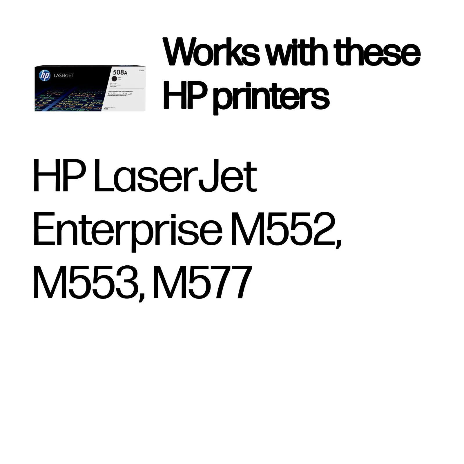 HP 508A Black Original LaserJet toner cartridge