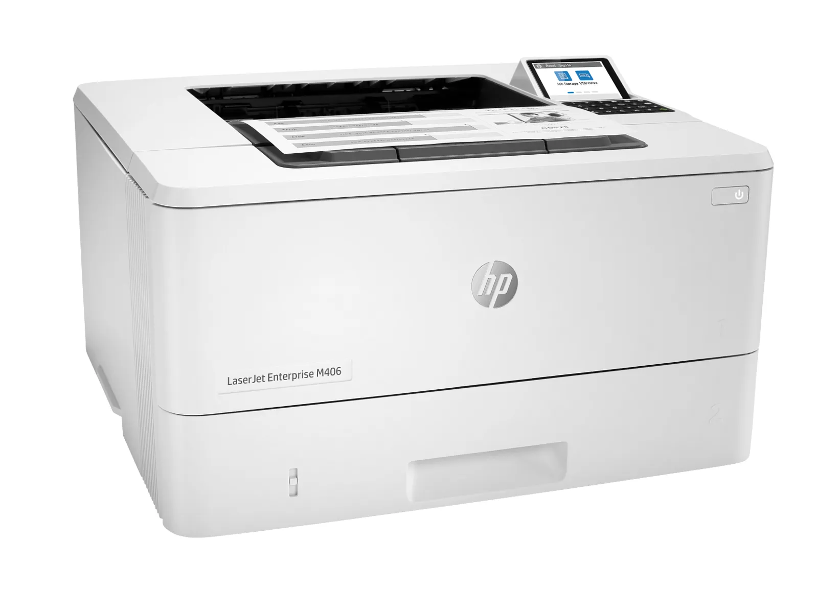 HP LaserJet Enterprise M406dn, right side view