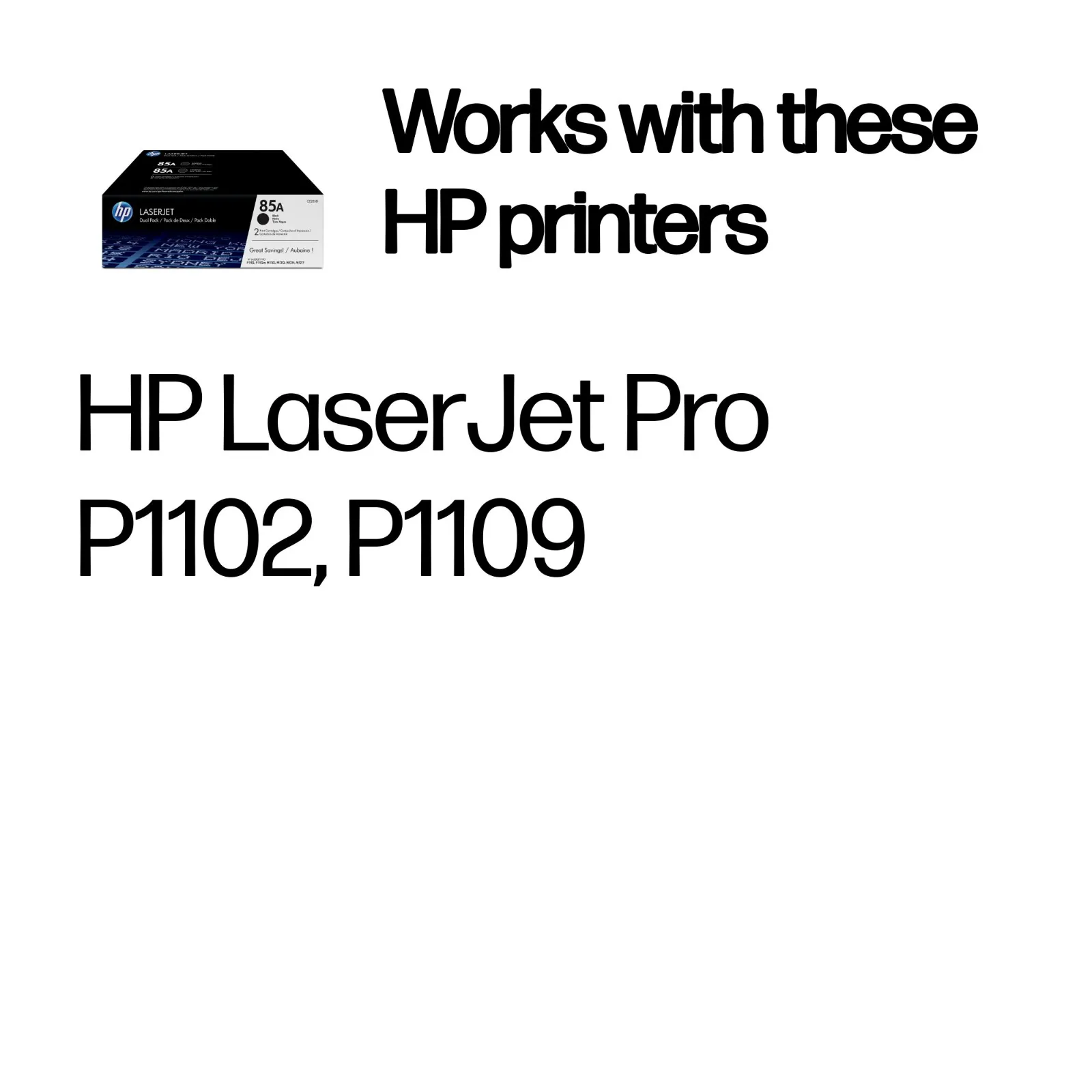 HP 85A 2-pack Black Original LaserJet Toner Cartridges toner cartridge