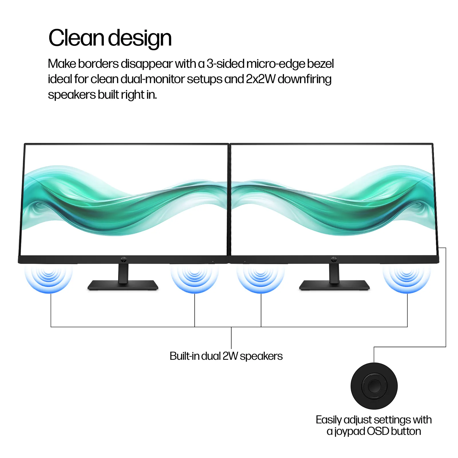 HP Series 3 Pro 23.8 inch FHD Monitor - 324ph computer monitor