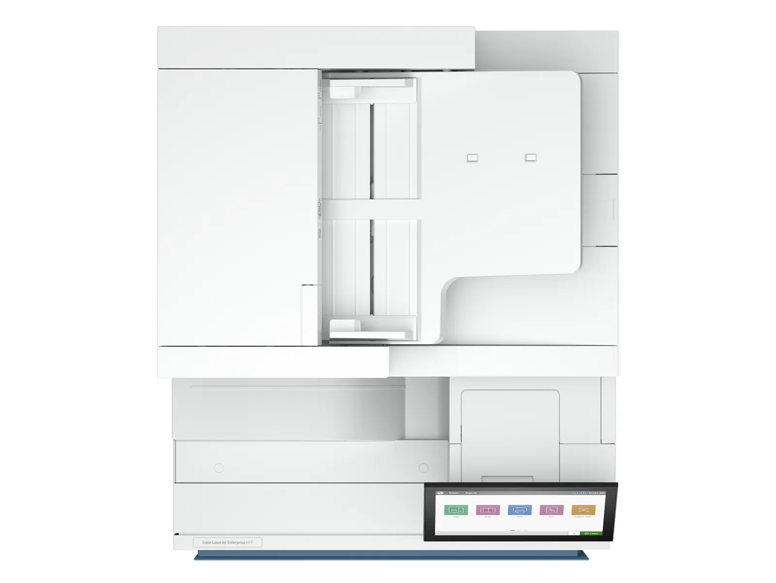 HP Color LaserJet Enterprise MFP 8801dn, top view