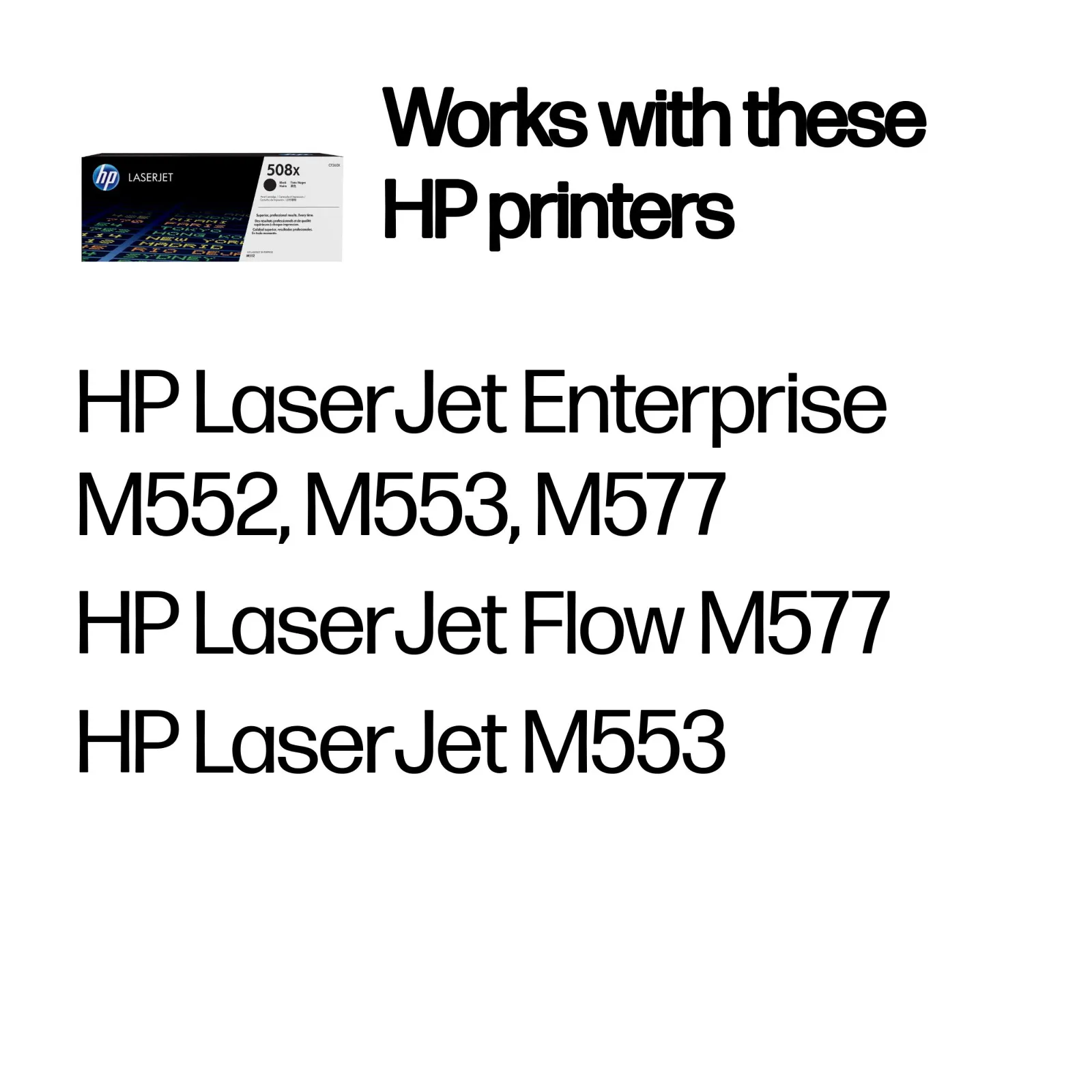 HP 508X High Yield Black Original LaserJet toner cartridge