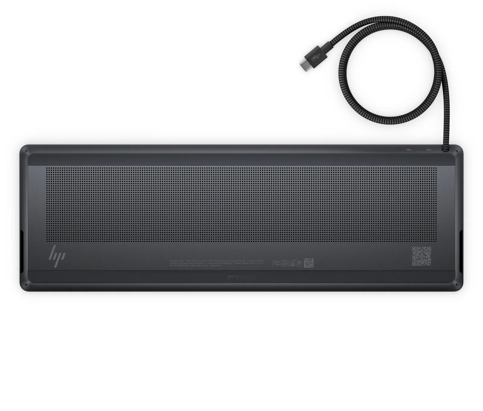 HP EliteBoard G1a Next Gen AI PC, rear view