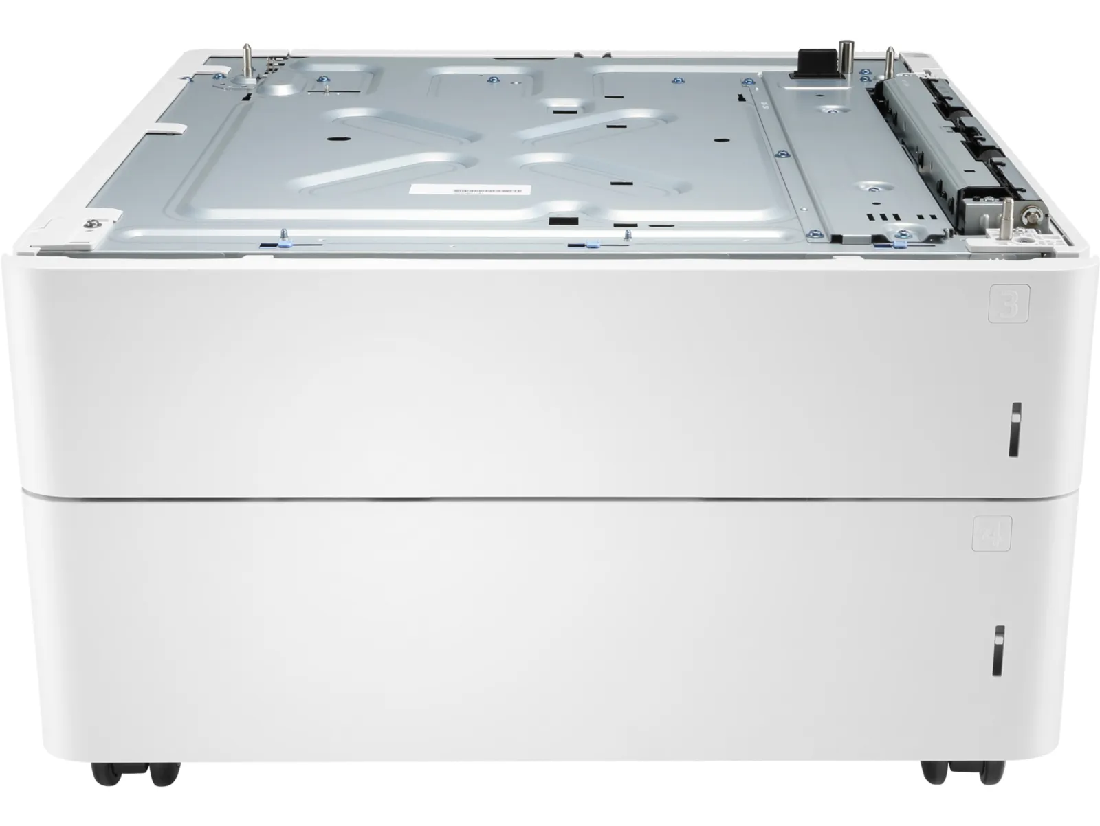 HP Color LaserJet 2x550-sheet Feeder and Stand, front view