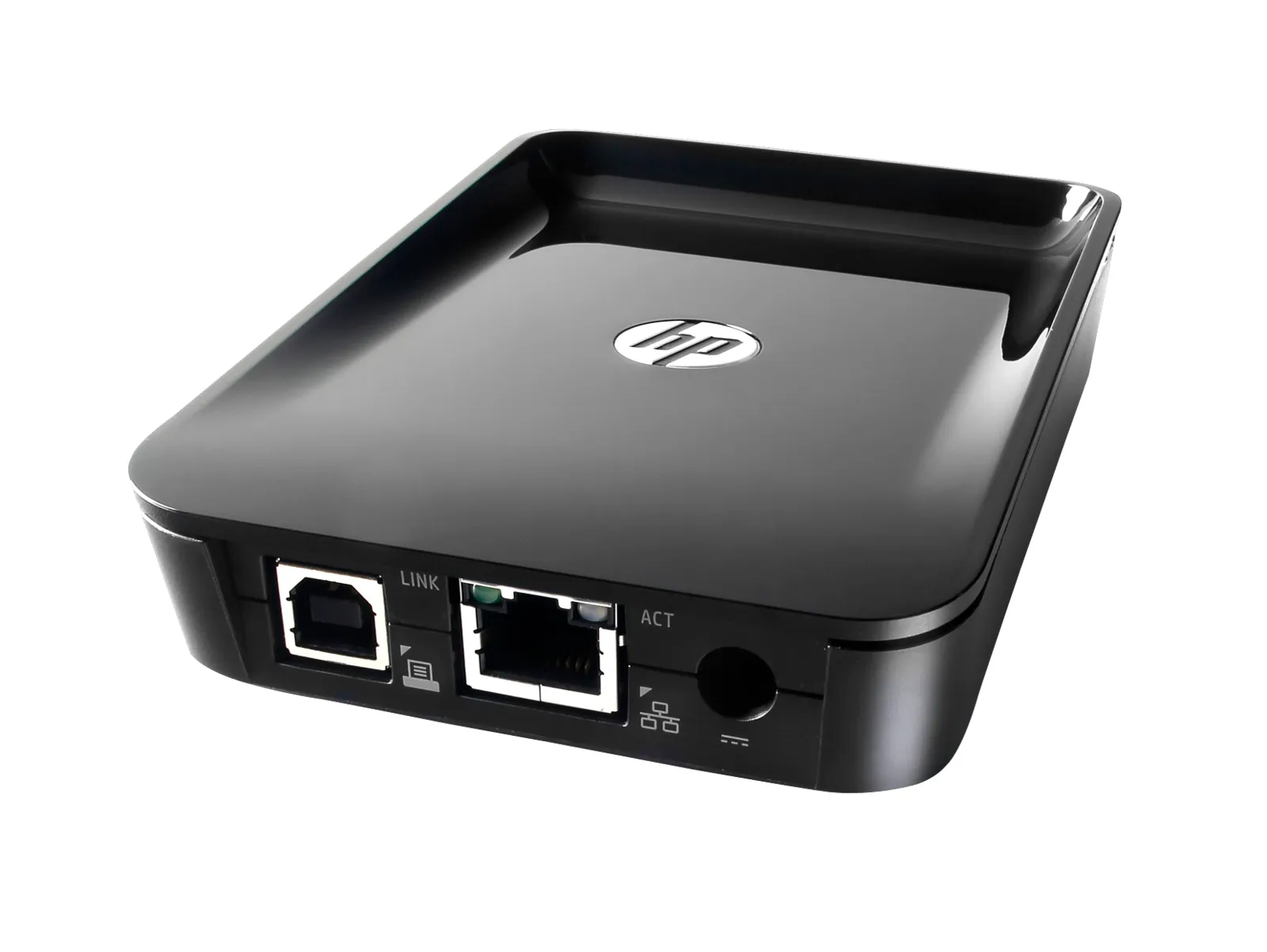 HP Jetdirect 2900nw Print Server, left side view