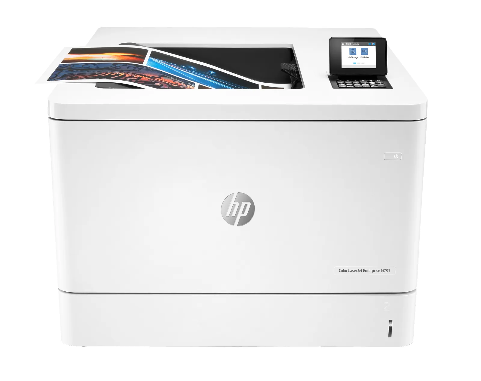 HP Color LaserJet Enterprise M751dn, front view