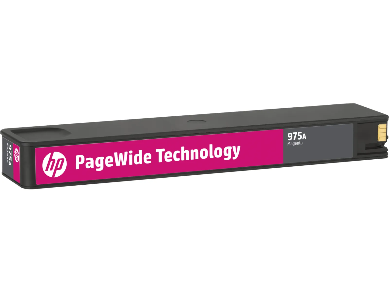 HP 975A Magenta Original PageWide Cartridge, right side view
