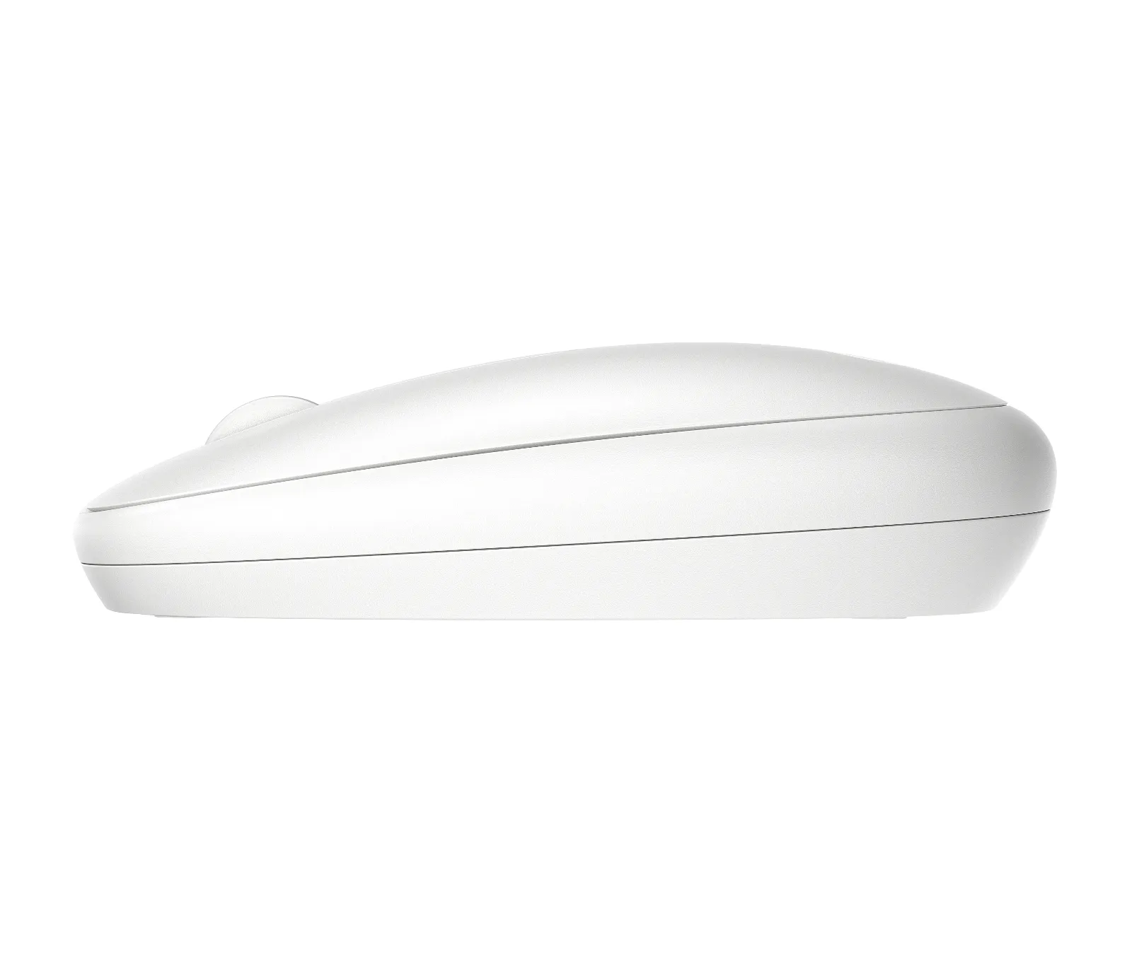 HP 240 Lunar White Bluetooth Mouse, left side view