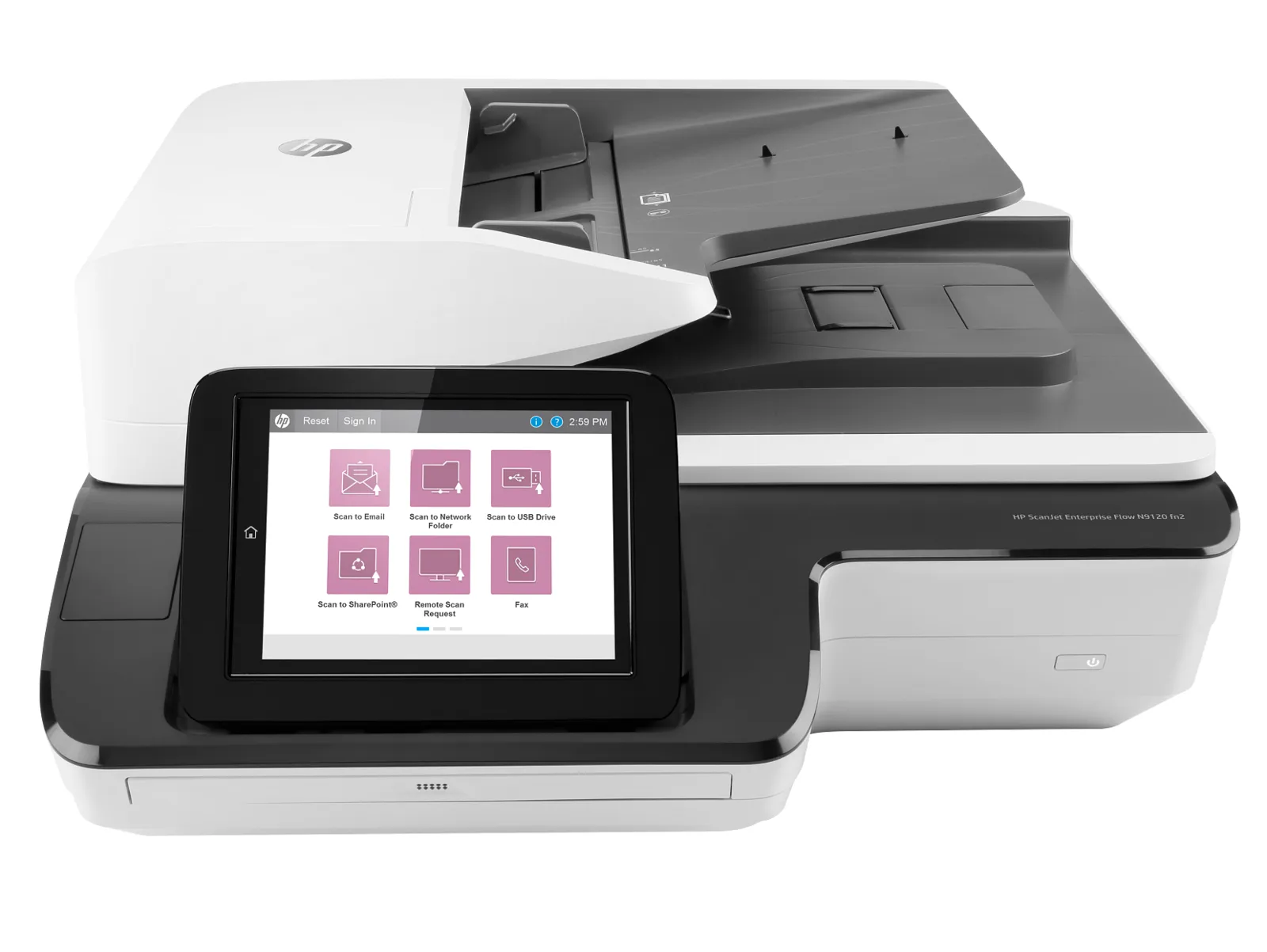 HP ScanJet Enterprise Flow N9120 fn2 Document Scanner, front view