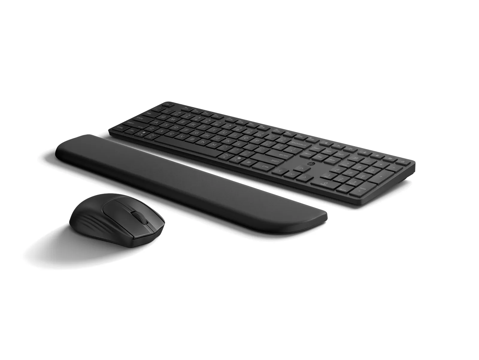 HP Multi-Device Dual-Mode Mouse and Keyboard Combo with Palm Rest 585C, right side view