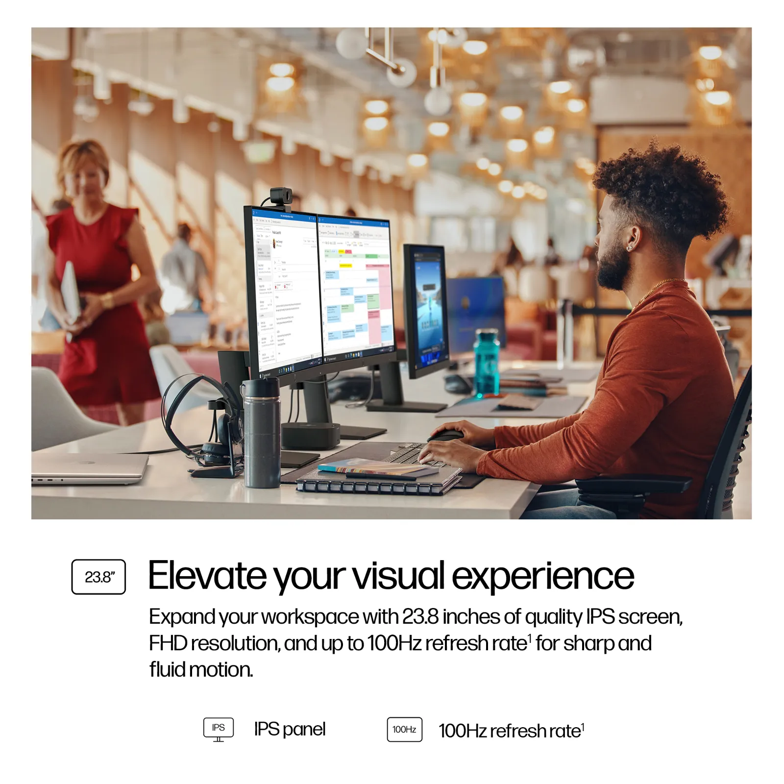 HP Series 3 Pro 23.8 inch FHD Monitor - 324ph computer monitor