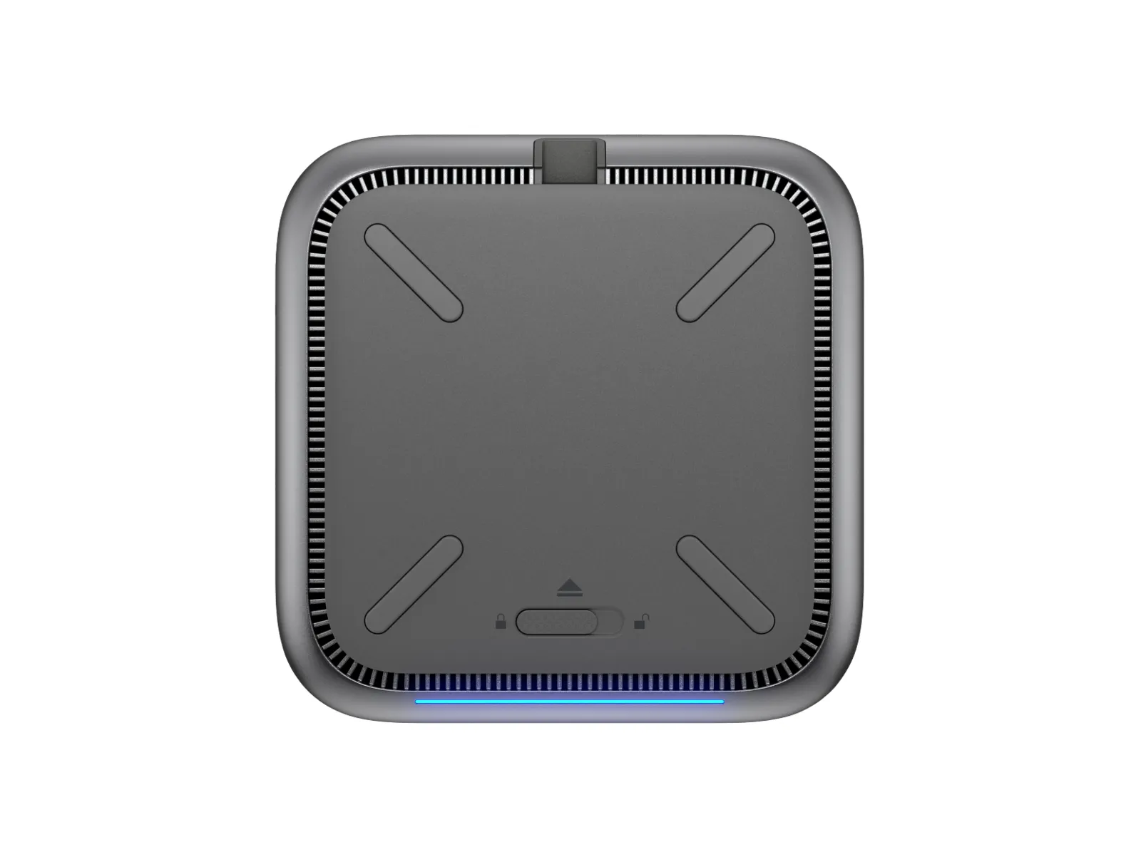 HP Thunderbolt 4 100W G6 Dock, underside view