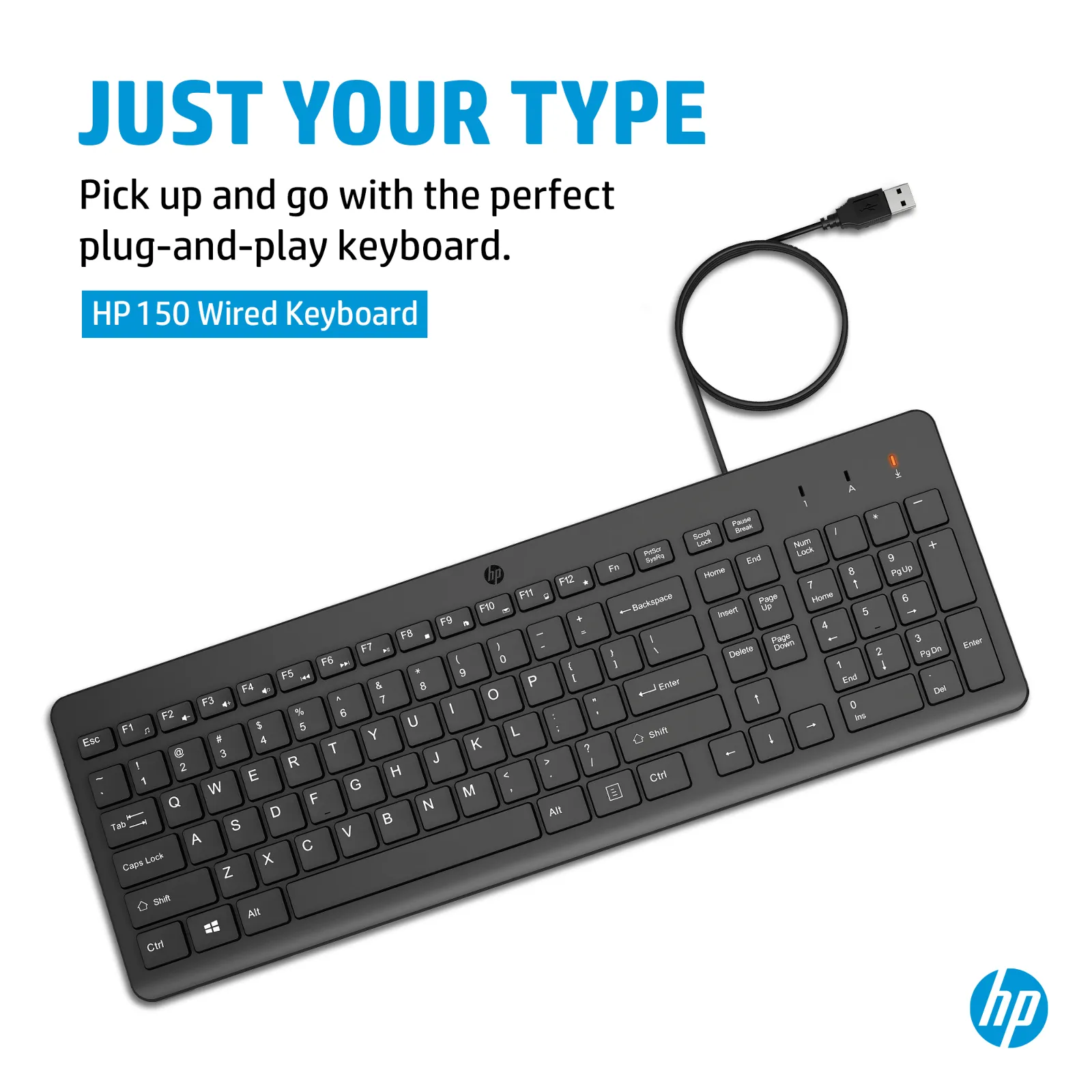HP 150 USB-A Wired keyboard