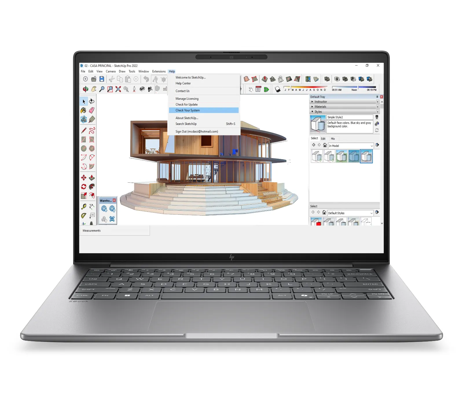 HP ZBook 8 G2a 14 inch Mobile Workstation PC, front view