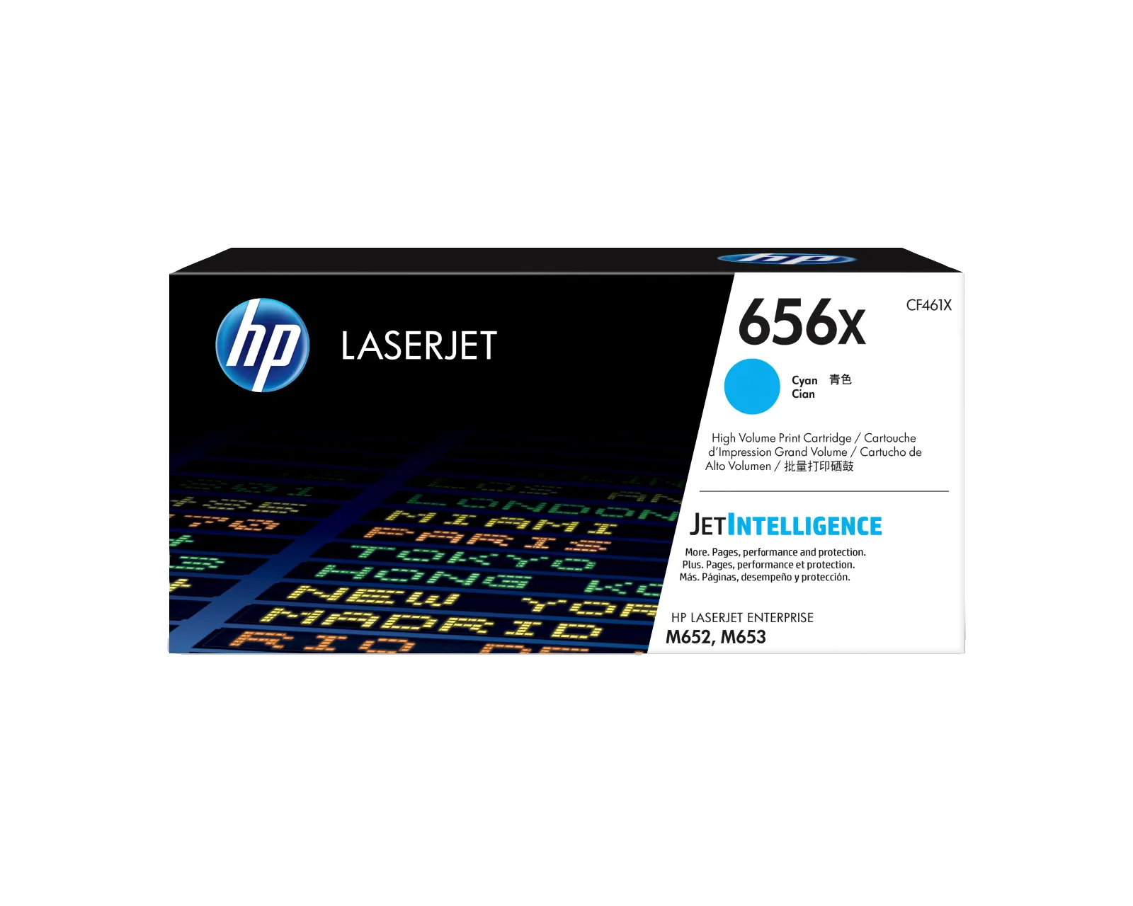 HP 656X High Yield Cyan Original LaserJet toner cartridge