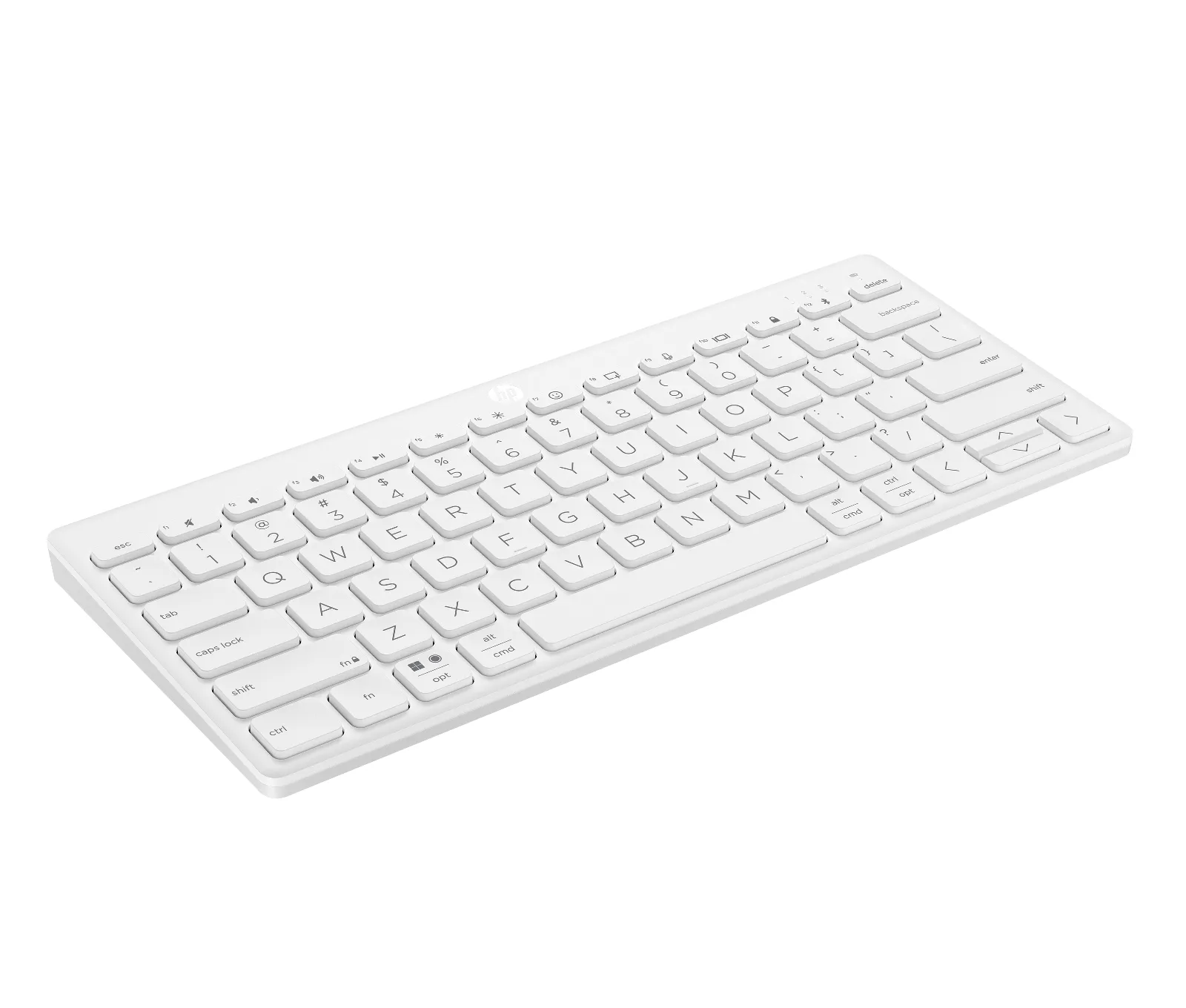 HP 350 Compact Multi-Device Bluetooth Keyboard, right side view