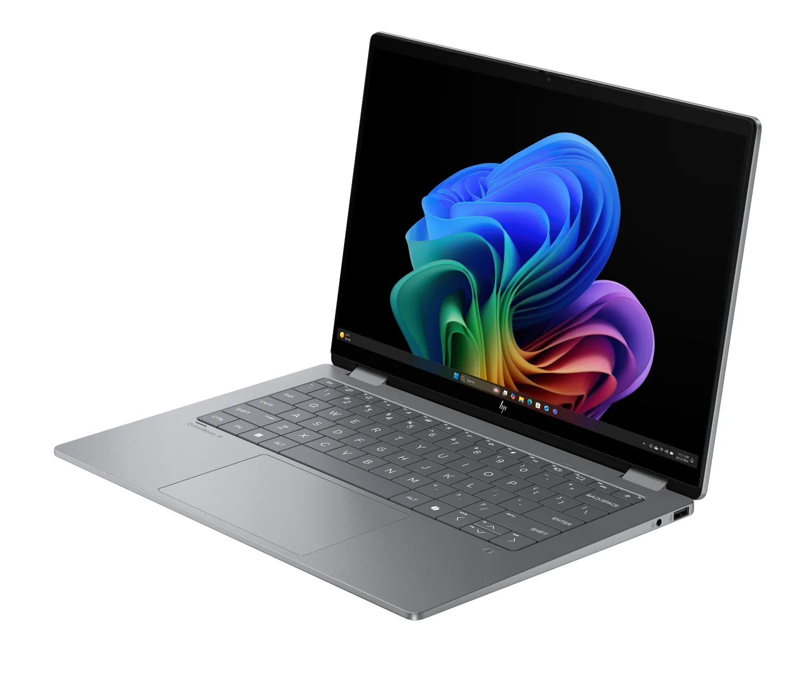 HP OmniBook X Flip 2-in-1 Laptop Next Gen AI 14-fk0018AU, left side view