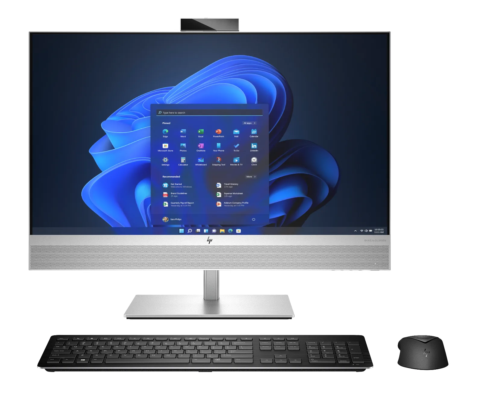 HP EliteOne 870 G9 All-in-One PC, front view