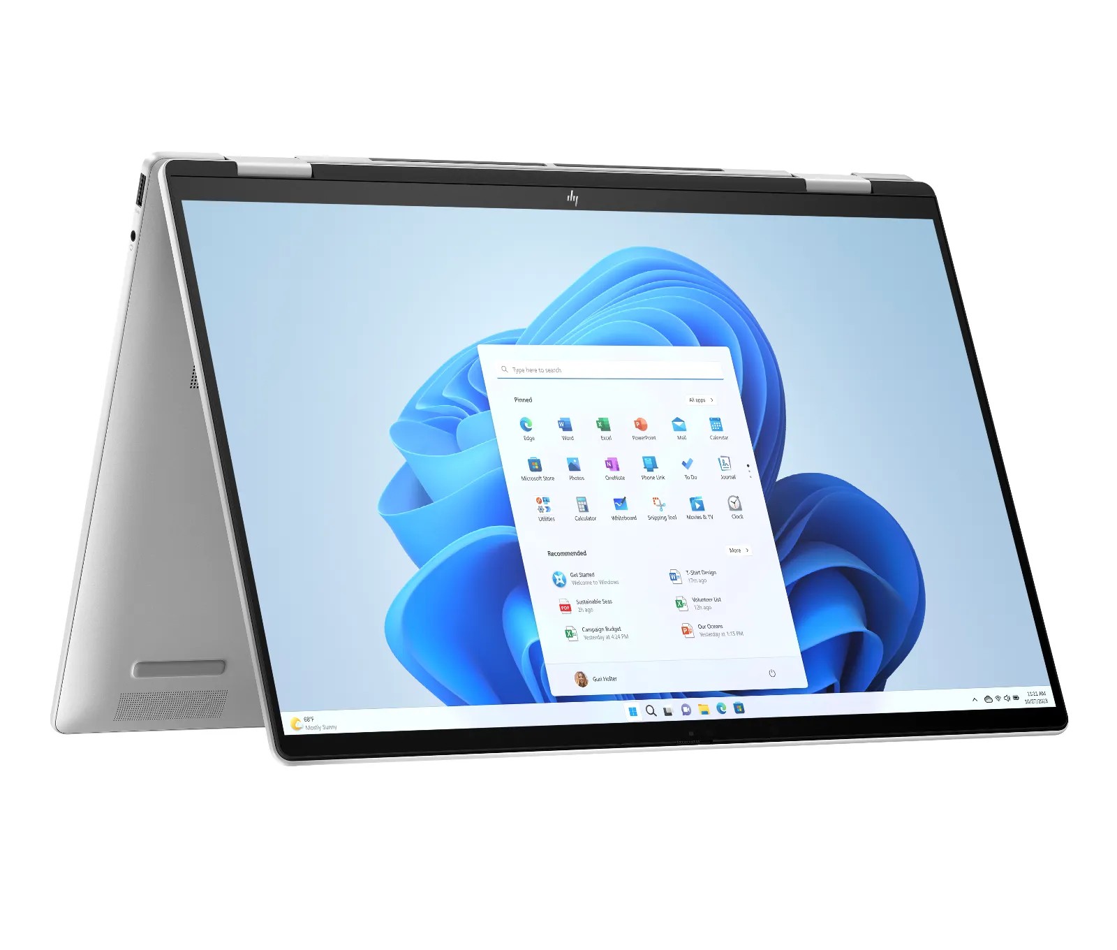 HP Envy x360 2-in-1 Laptop 16-ac0013TU, rear view