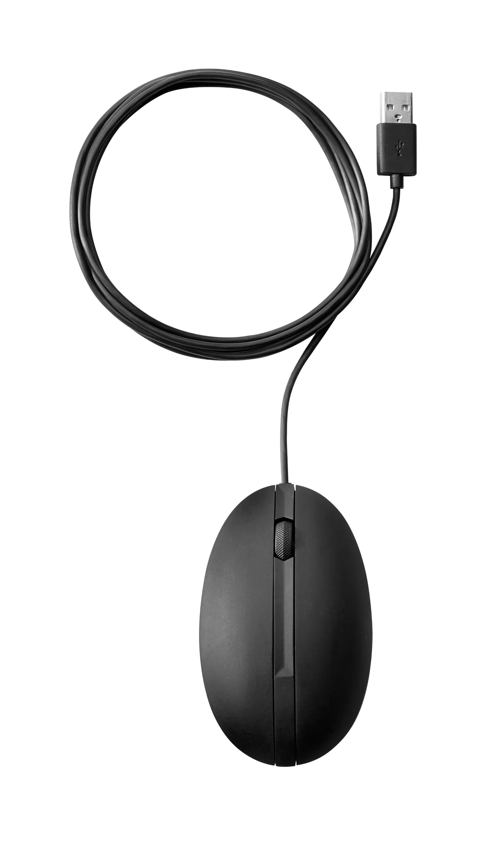 HP Wired Desktop 320M Mouse, front view