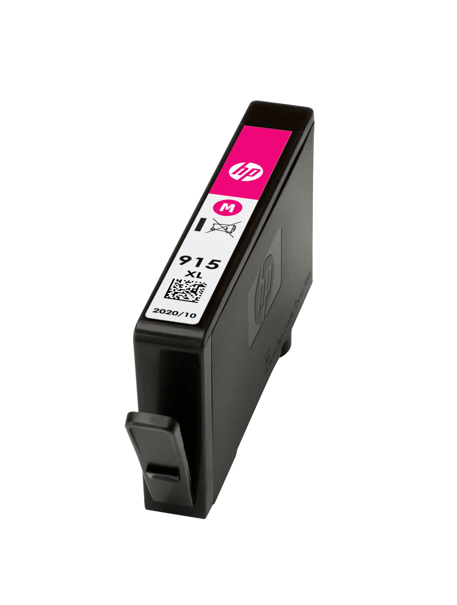 HP 915XL High Yield Magenta Original Ink Cartridge, left side view