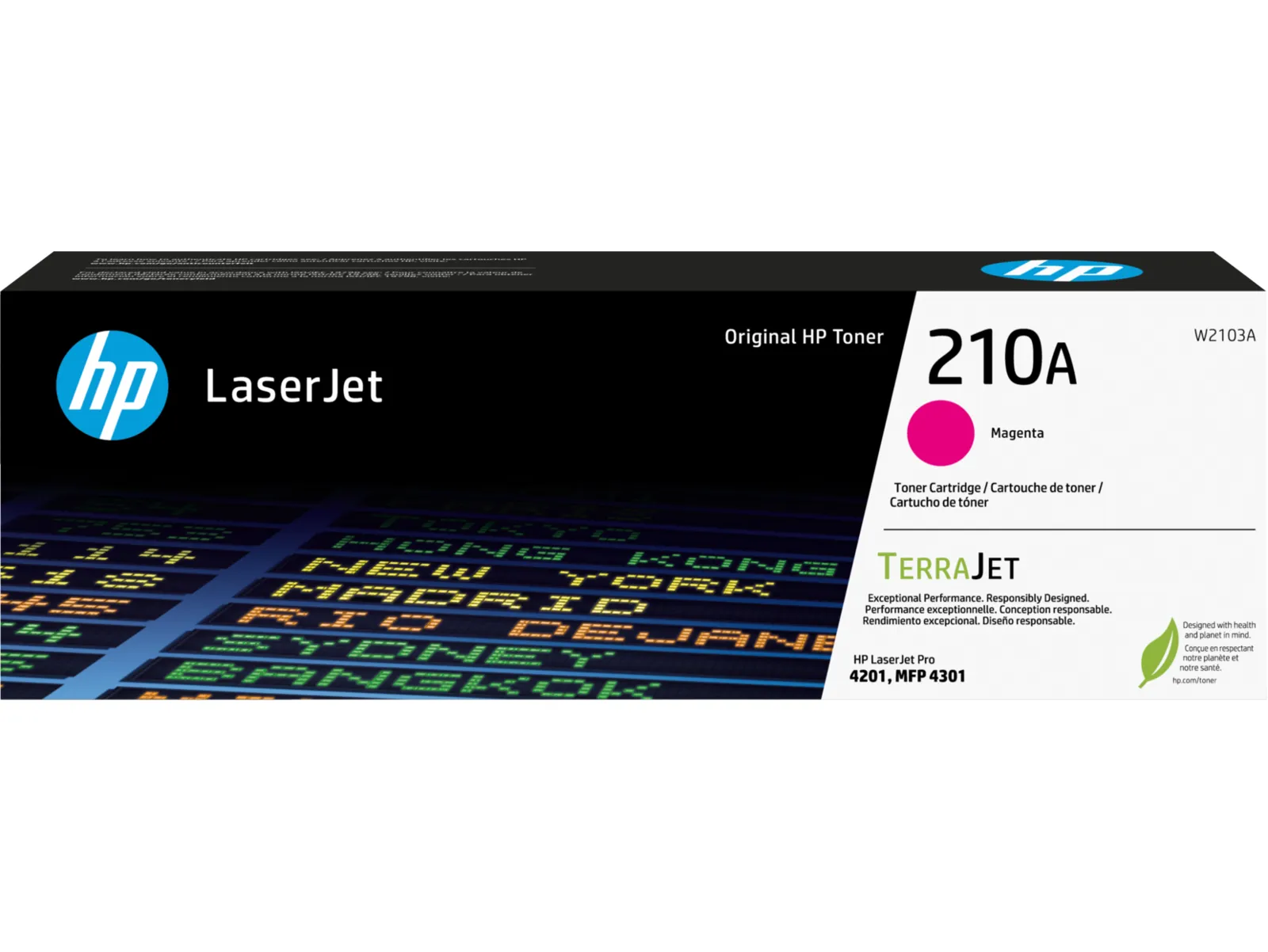 HP 210A Magenta Original LaserJet Toner Cartridge, front view