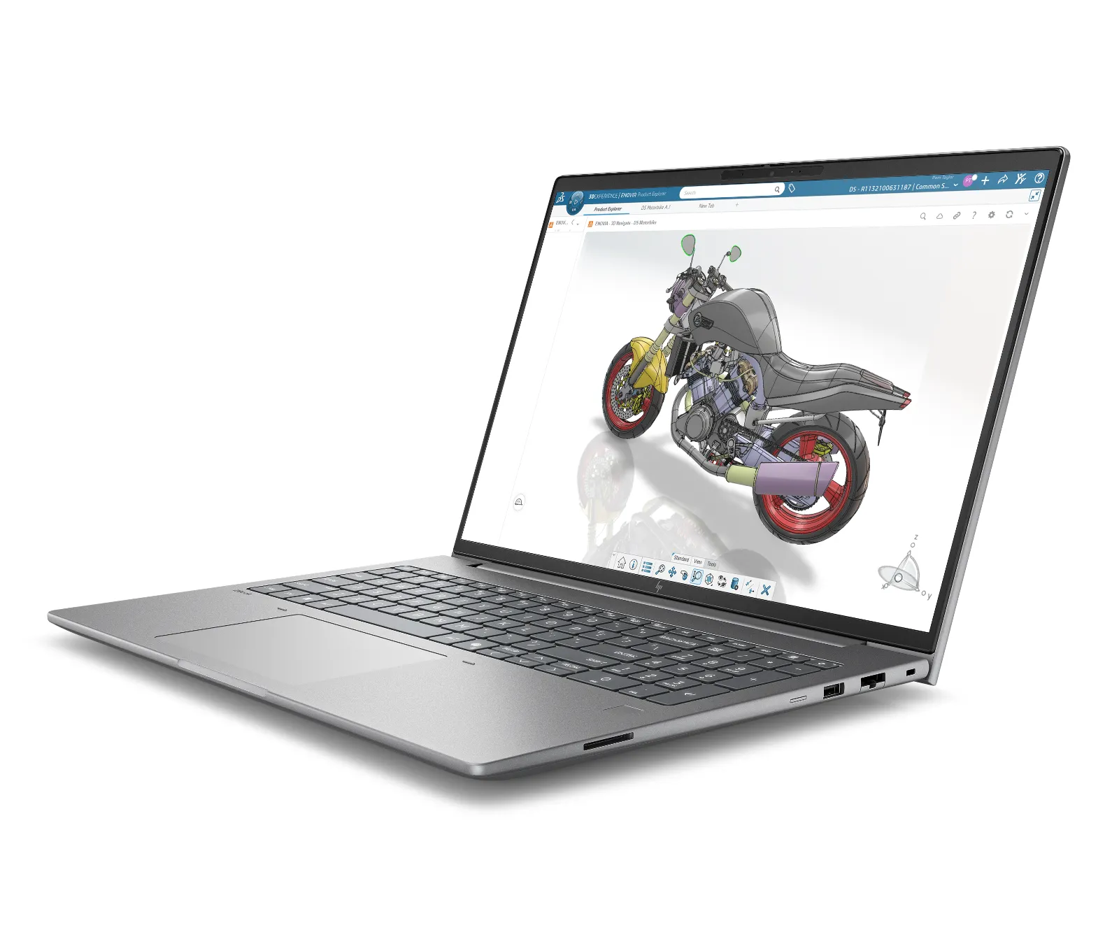 HP ZBook X G2i 16 inch Mobile Workstation PC, left side view
