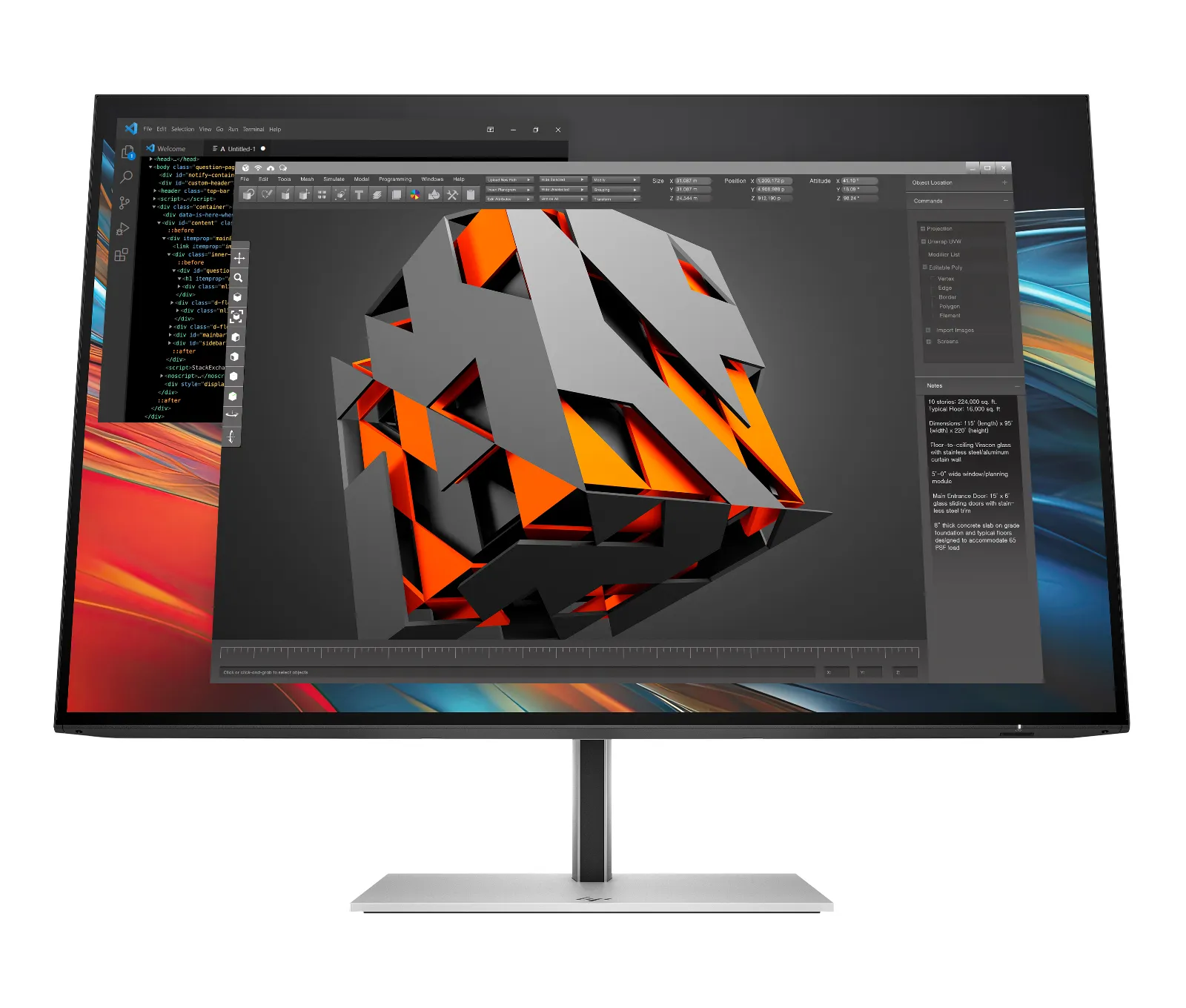 HP Series 7 Pro 24 inch WUXGA Monitor - 724pn computer monitor