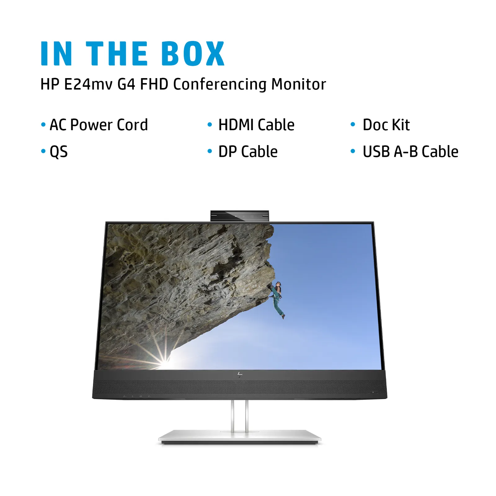HP E24mv G4 FHD Conferencing Monitor computer monitor