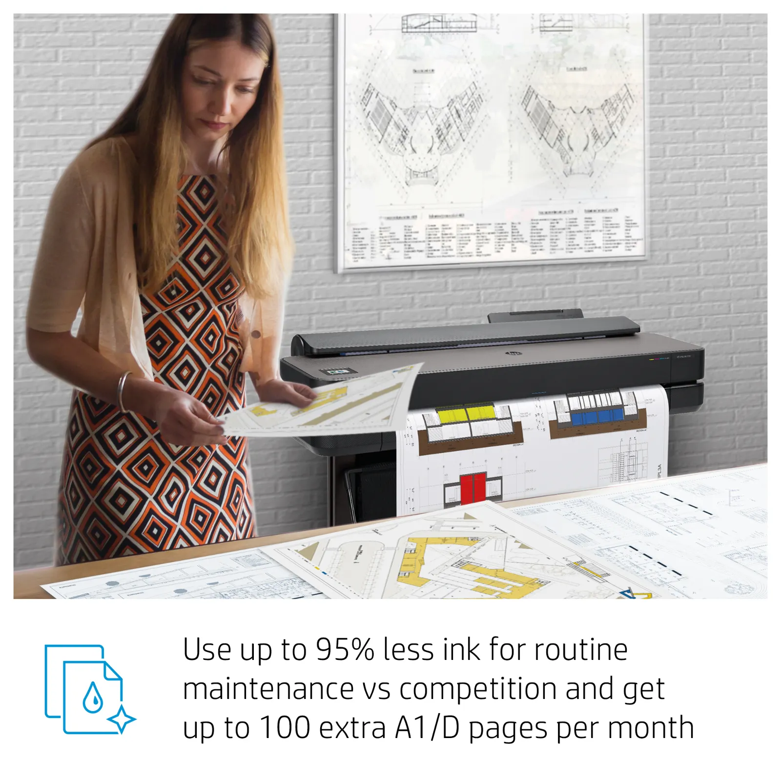 HP Designjet T650 24-in Printer large format printer