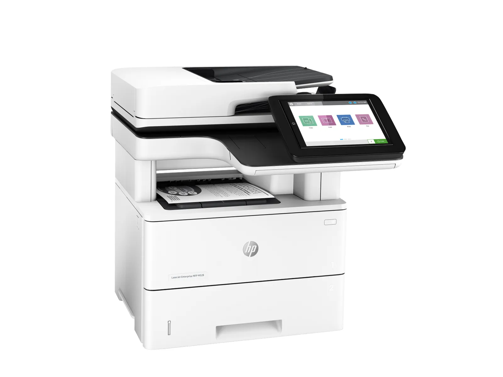 HP LaserJet Enterprise MFP M528dn, right side view