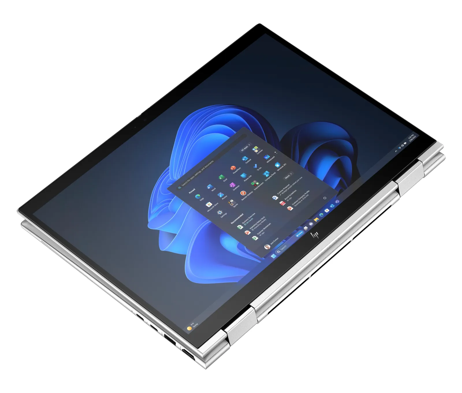 HP Elite x360 830 13 inch G11 2-in-1 Notebook PC, top view